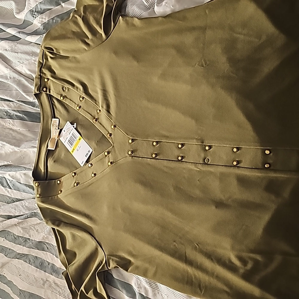 Michael Kors NWT Green Shirt Size M